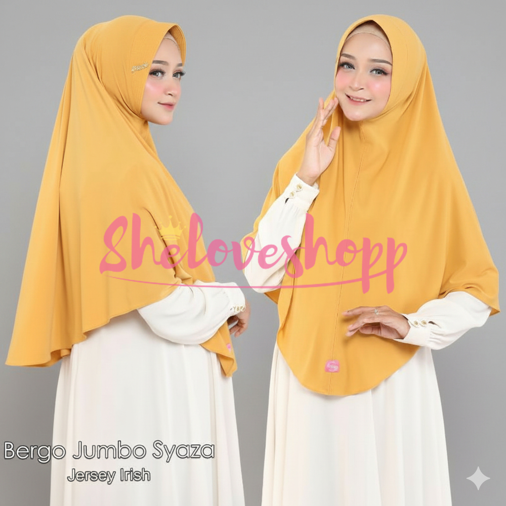 HIJAB INSTAN KHIMAR KIMIKEY SYAZA BERGO JUMBO PREMIUM ORIGINAL KIMIKEY ORI HIJAB BERGO XL SYARI JUMB