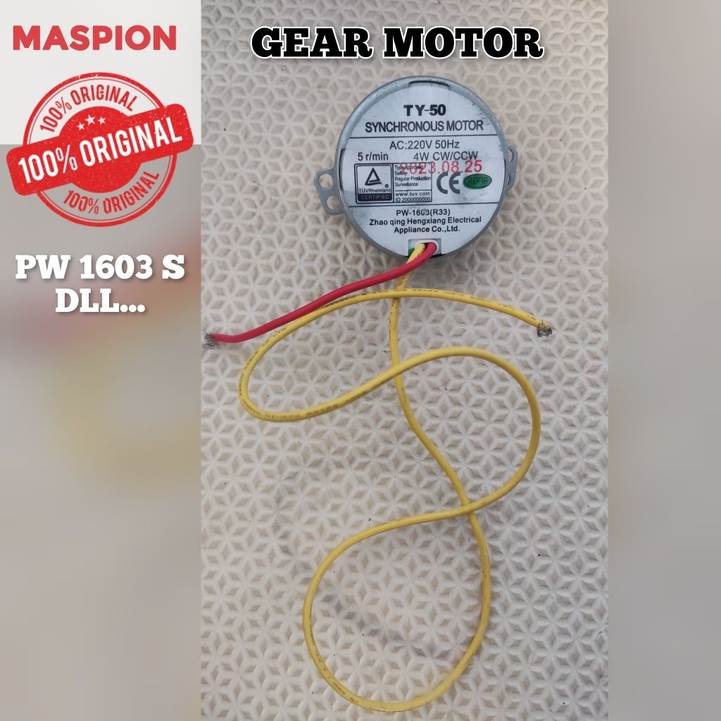 Synchronous motor atau gear motor kipas angin maspion original