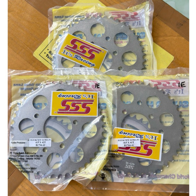 GIR GEAR BELAKANG SSS SUZUKI 415 - 40T 41T 42T 43T 44T 45T SATRIA F150 NEW OLD / SMASH / SATRIA 2T /