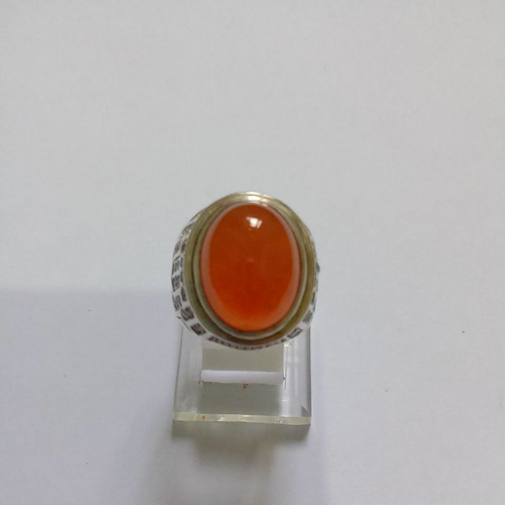 Natural Batu Cempaka limau manis ring Perak batu Cempaka Sumatera Padang