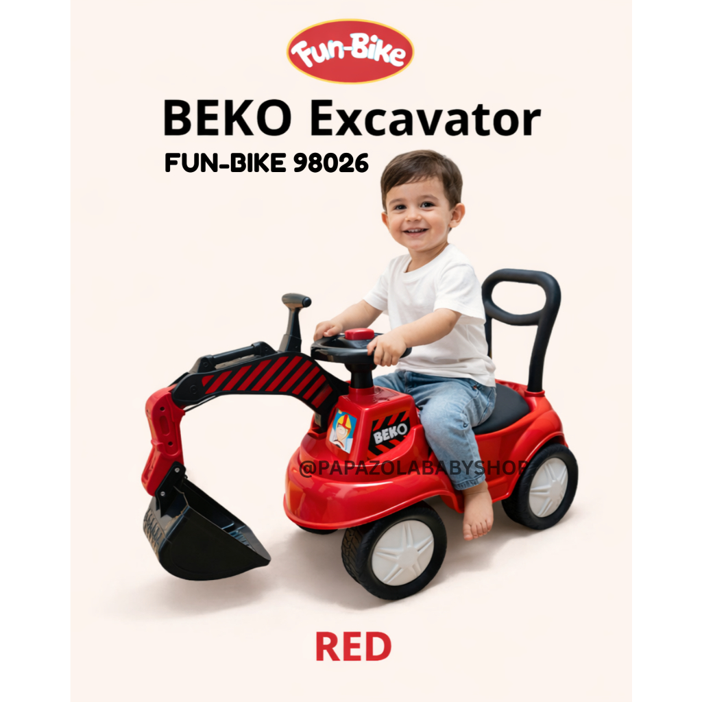MAINAN MOBIL DORONG TRUK EXCAVATOR KERUK PASIR FUN-BIKE 98026