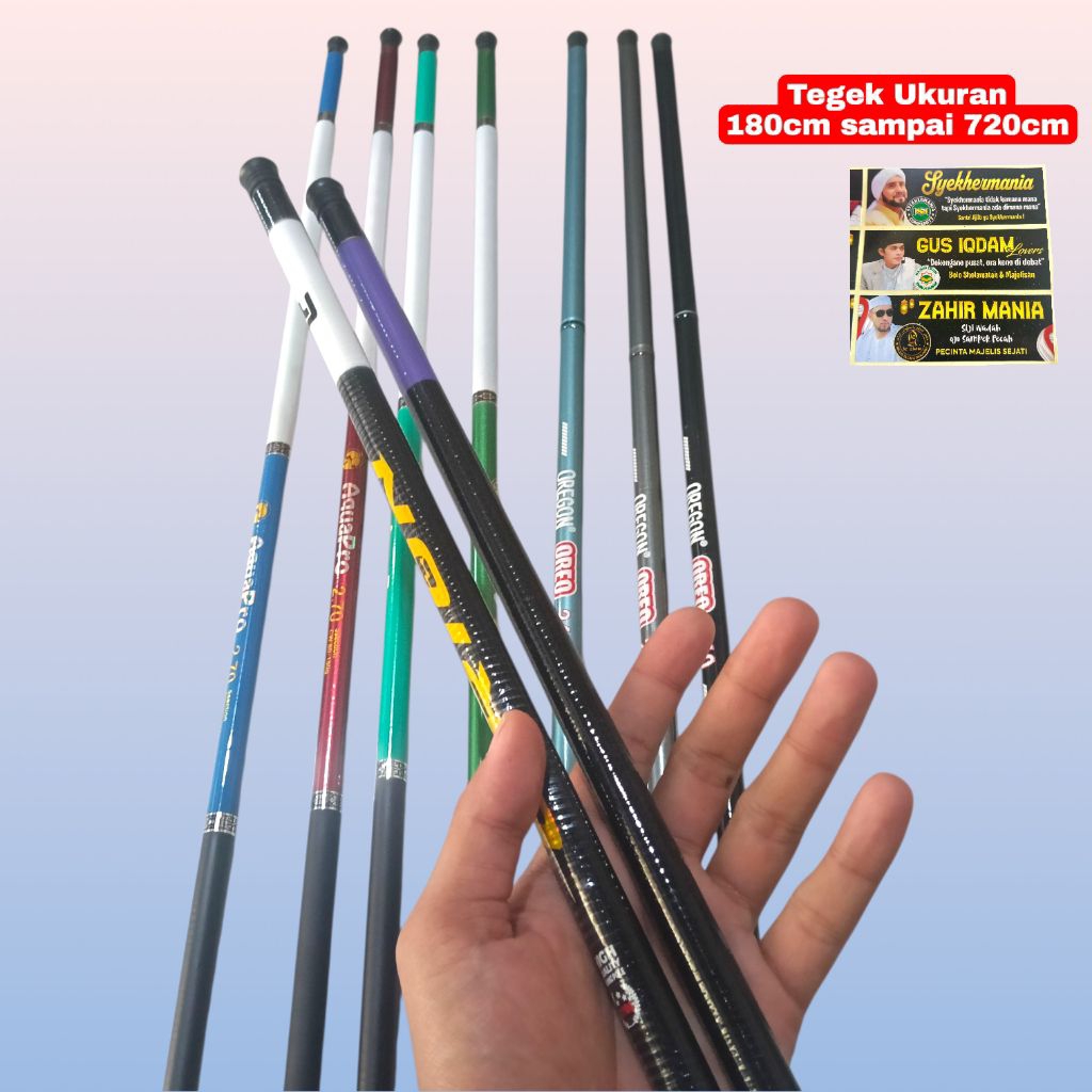 Tegek Bendera Sholawat Ukuran 3 Meter || Joran Tegek Tongkat Bendera 2 meter 1 meter