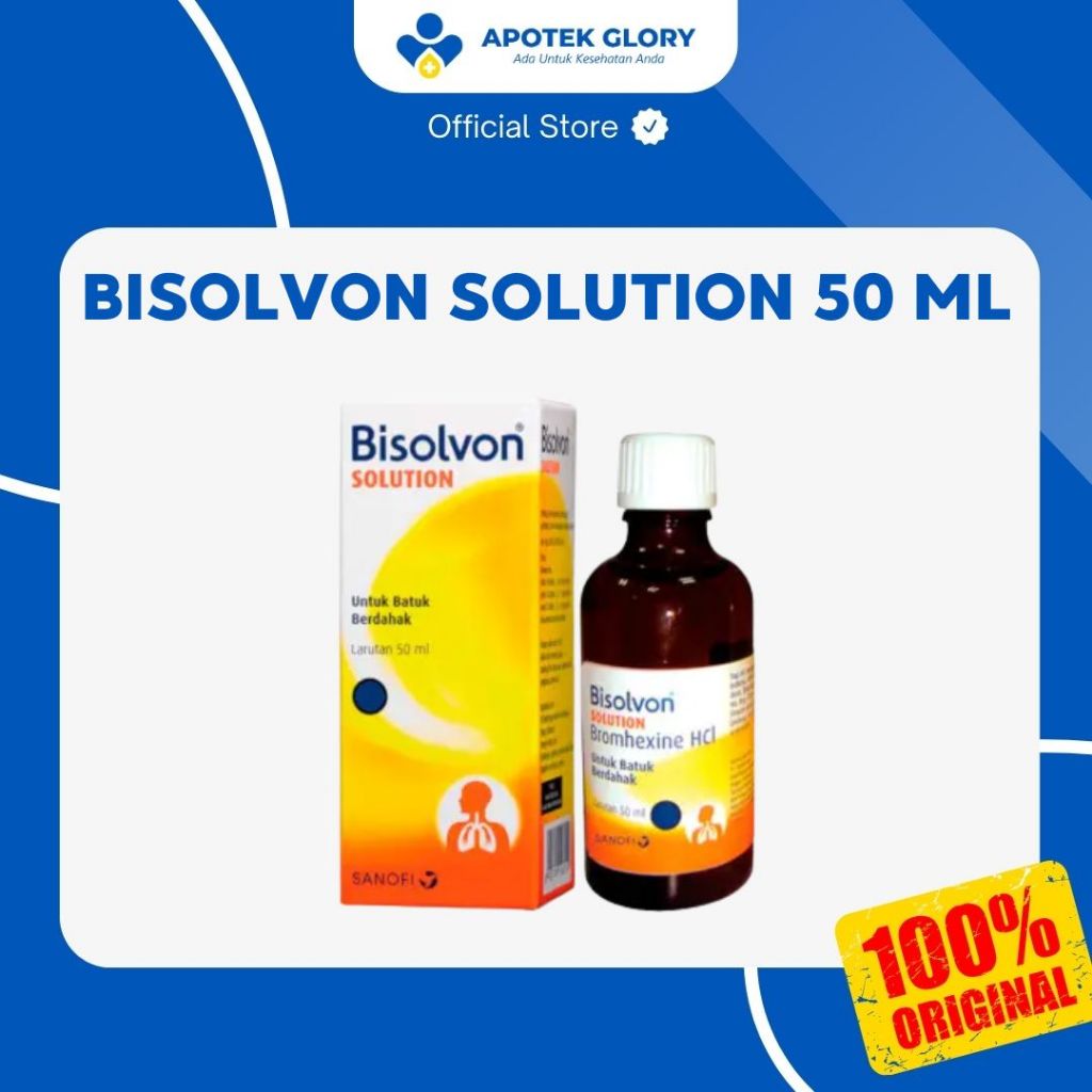 BISOLVON SOLUTION 50 ML // UNTUK BATUK BERDAHAK