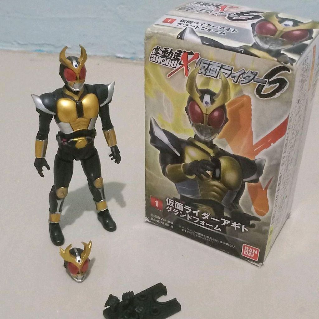 Shodo X Kamen rider agito + Finisher head part , Ori bandai , Rare