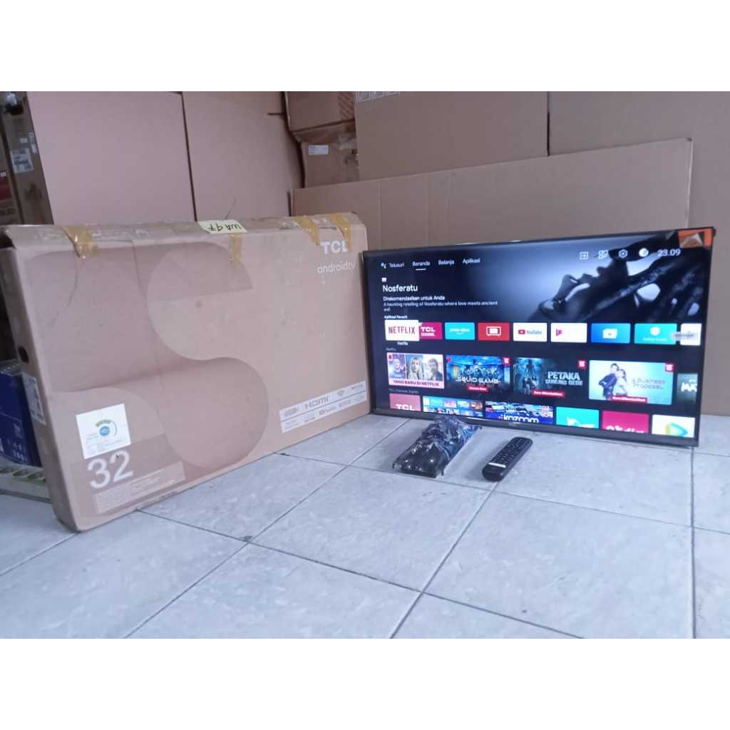 TV LED TCL ANDROID 32L4B 32 INC KONDISI BEKAS MASIH SEGEL (6704R)