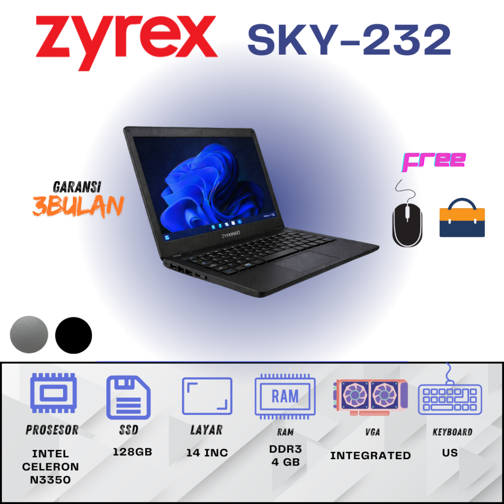 LAPTOP ZYREX/ LAPTOP PELAJAR