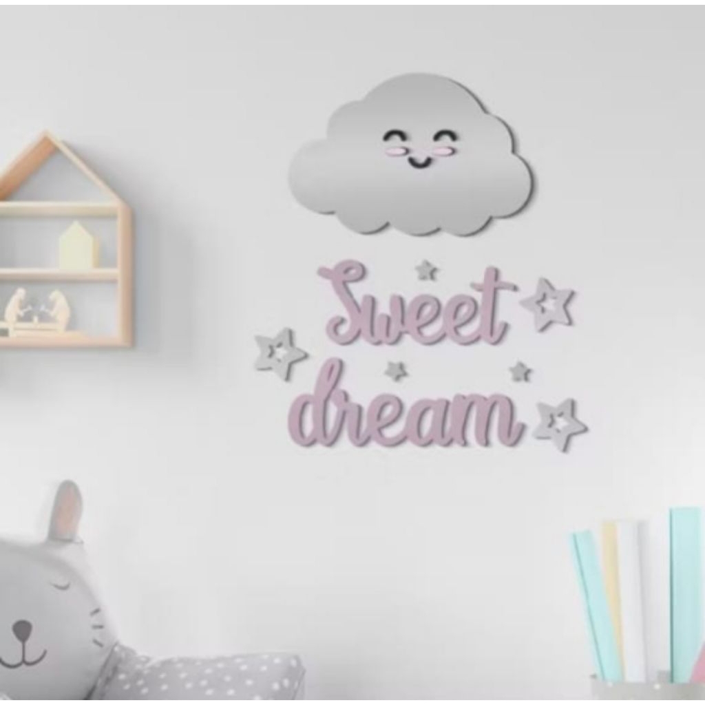 Hiasan Dinding Kamar Anak Timbul Awan Sweet Dream
