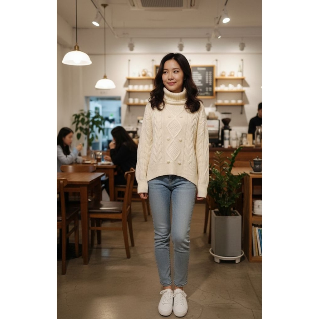 55 Sweater Rajut Kepang Global Work