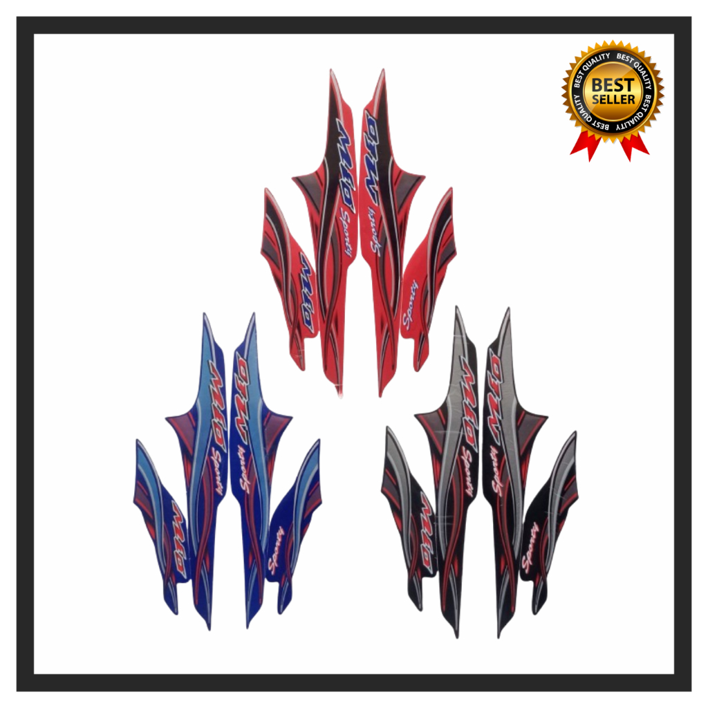 Stiker Striping Mio Sporty 2005 Biru - List Stiker Standar Mio Sporty 2005 termurah&terlaris