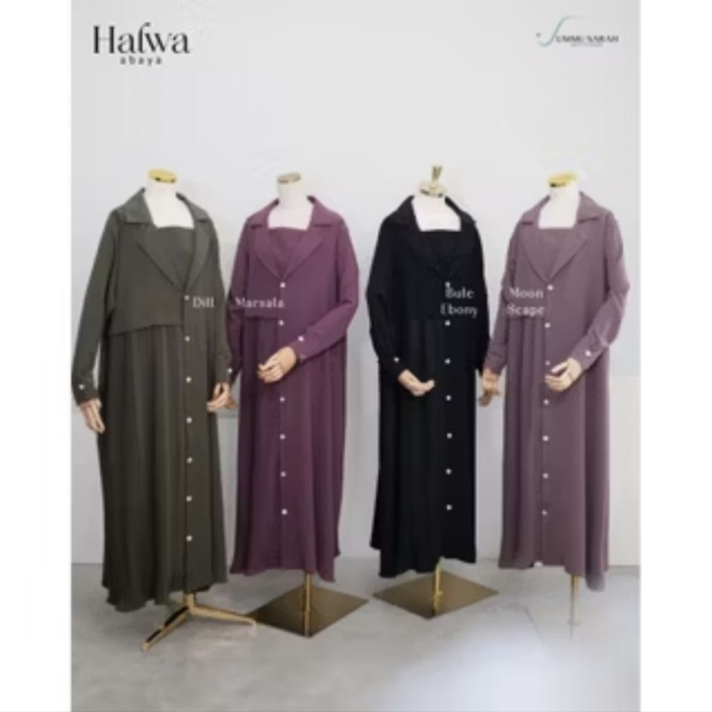 Halwa Series By Ummu Sarah set french khimar prelove