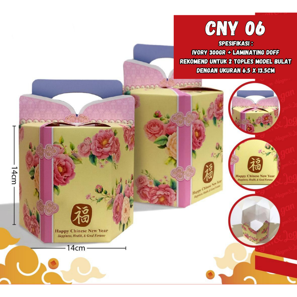 BOX KOTAK HAMPERS IMLEK 2 TOPLES BULAT MEWAH