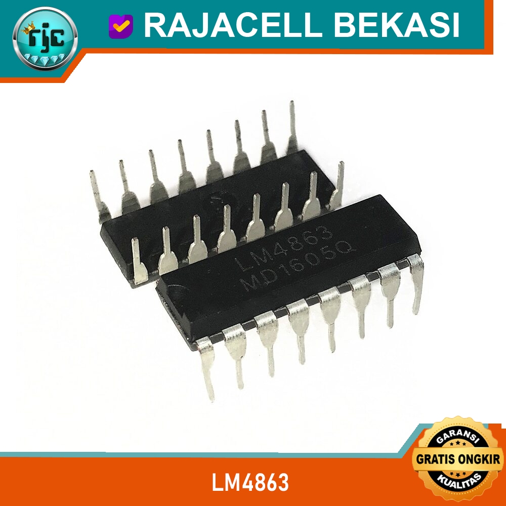 IC LM4863 SOP-16 SMD Dual 2.2W Audio Power Amplifier with Stereo Headphone Mode Original