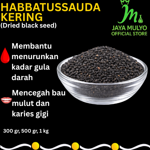 Habbatussauda Kering 500 gr / Jinten Hitam / Biji Jintan Hitam