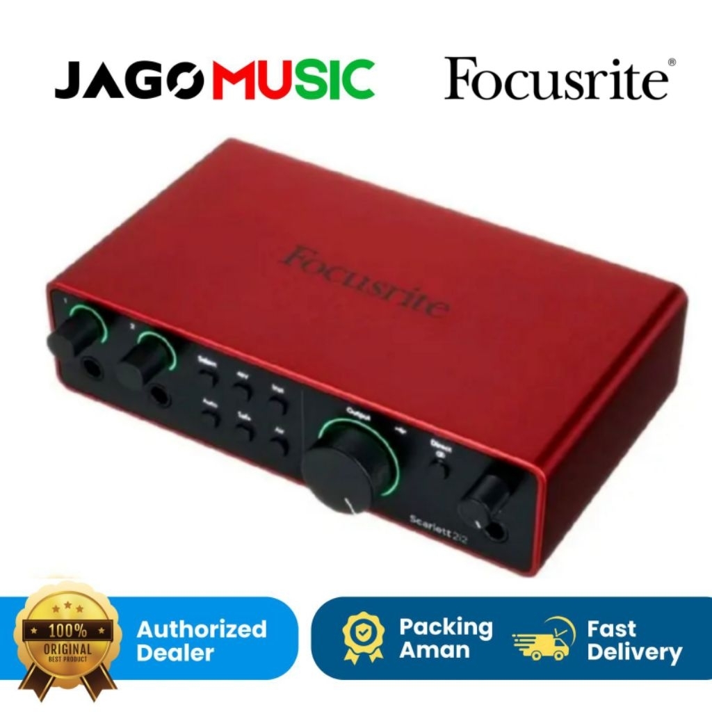 Soundcard Focusrite Scarlett 2i2 212
4th Gen 2in 20ut Audio Interface