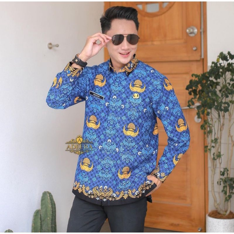 BATIK KORPRI PRIA TERBARU LAPIS FURING  / KORPRI PRIA / SERAGAM BATIK KORPRI PRIA