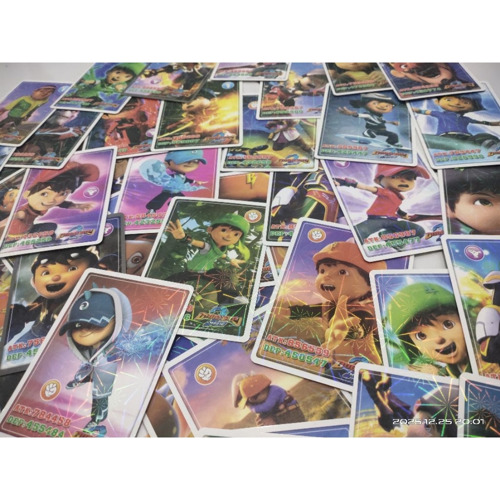 MAINAN KARTU BOBOIBOY ISI 72 KARTU