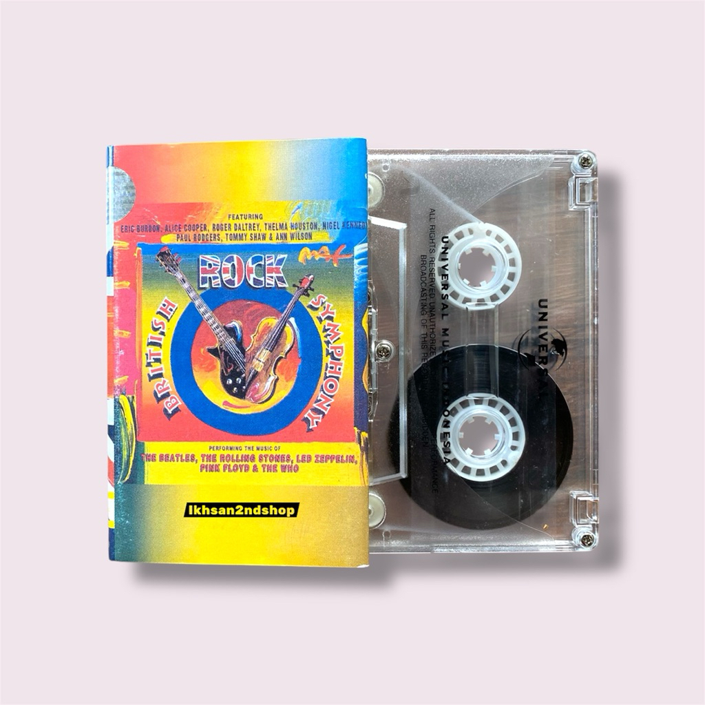 Kaset Pita Kompilasi British Rock Symphony