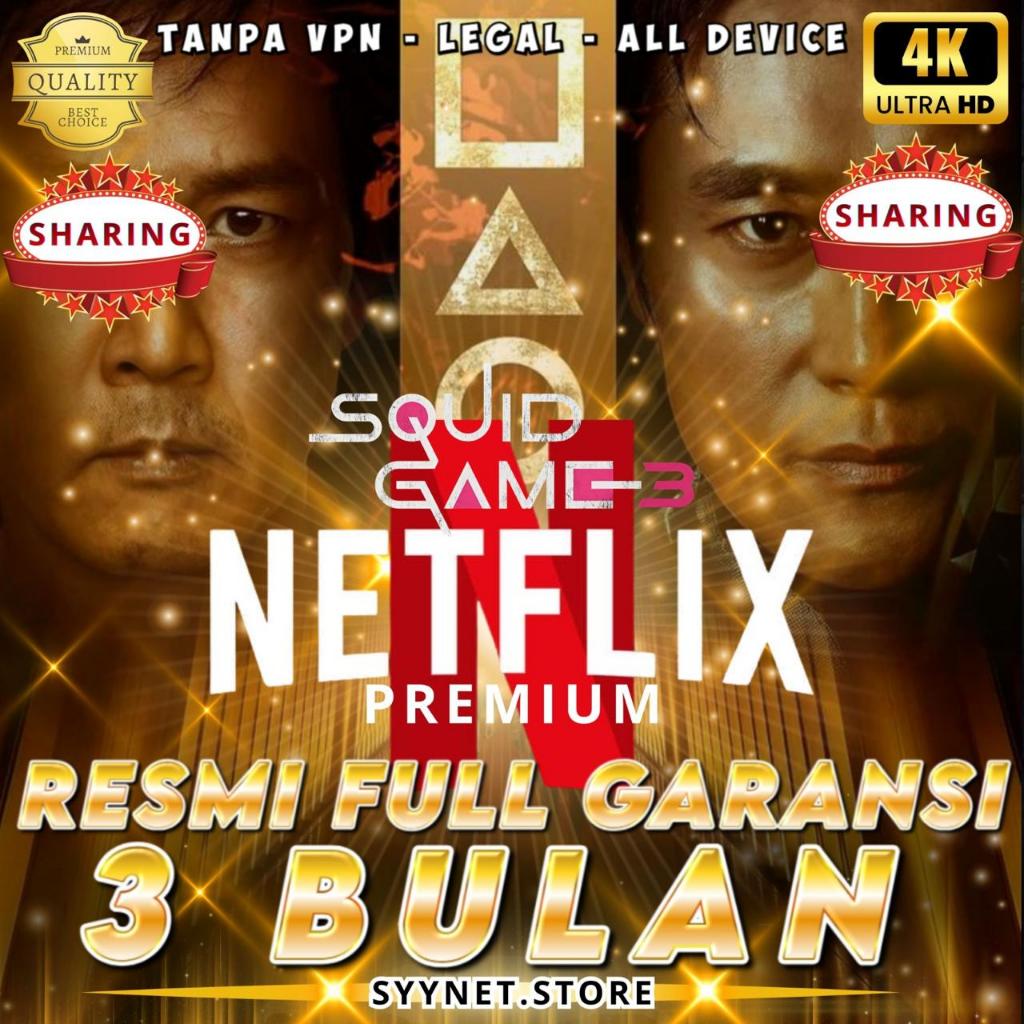 Netflix Premium Sharing Profil 4K Ultra HD Tanpa Batas Tontonan  - ANTI RIBET