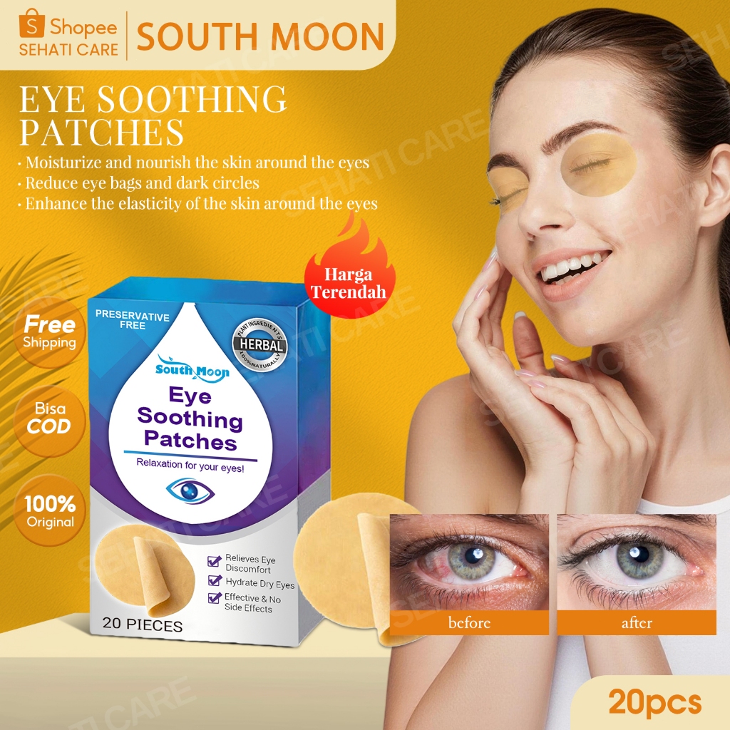 South Moon Eye Soothing Patches 20pcs Penutup Mata Perawatan Mata Redakan Mata Lelah Memudarkan Ling