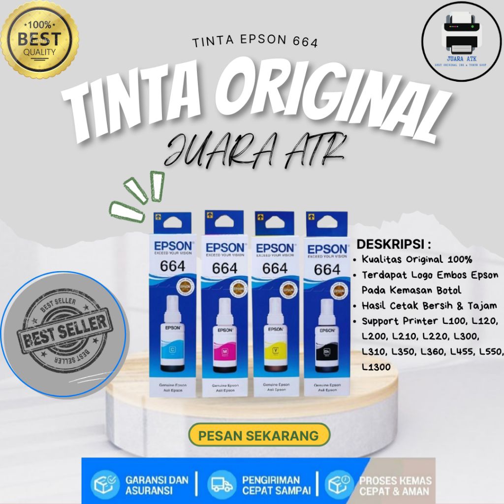 Tinta Epson 664 Original 100%