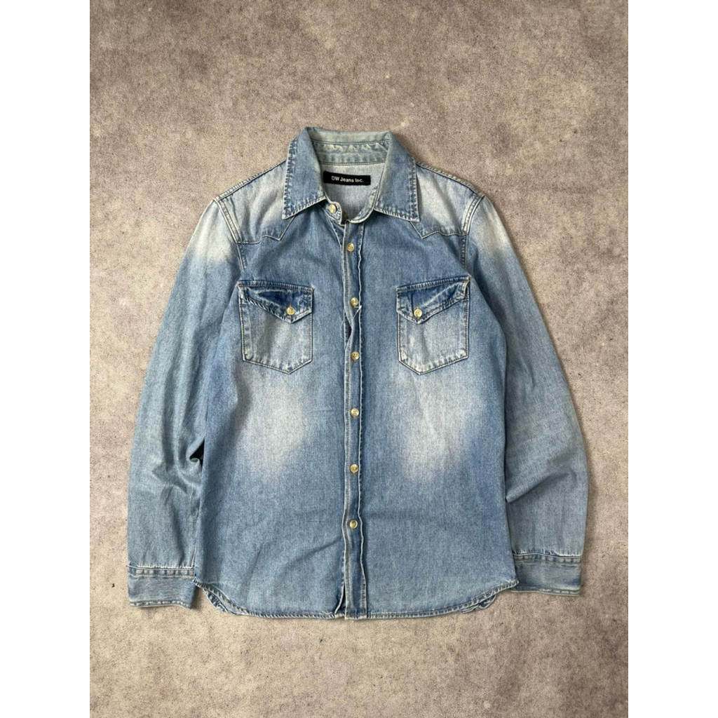 DW jeans inc denim western chimayo shirt