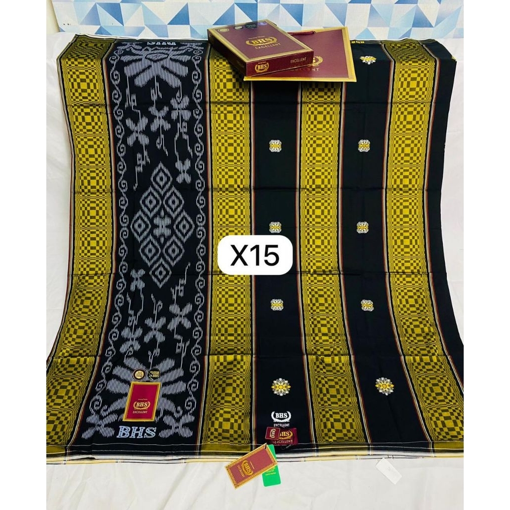 SARUNG BHS EXCELLENT GOLD SEMI SONGKET SONGKET SARUNG BEHAESTEX BHS