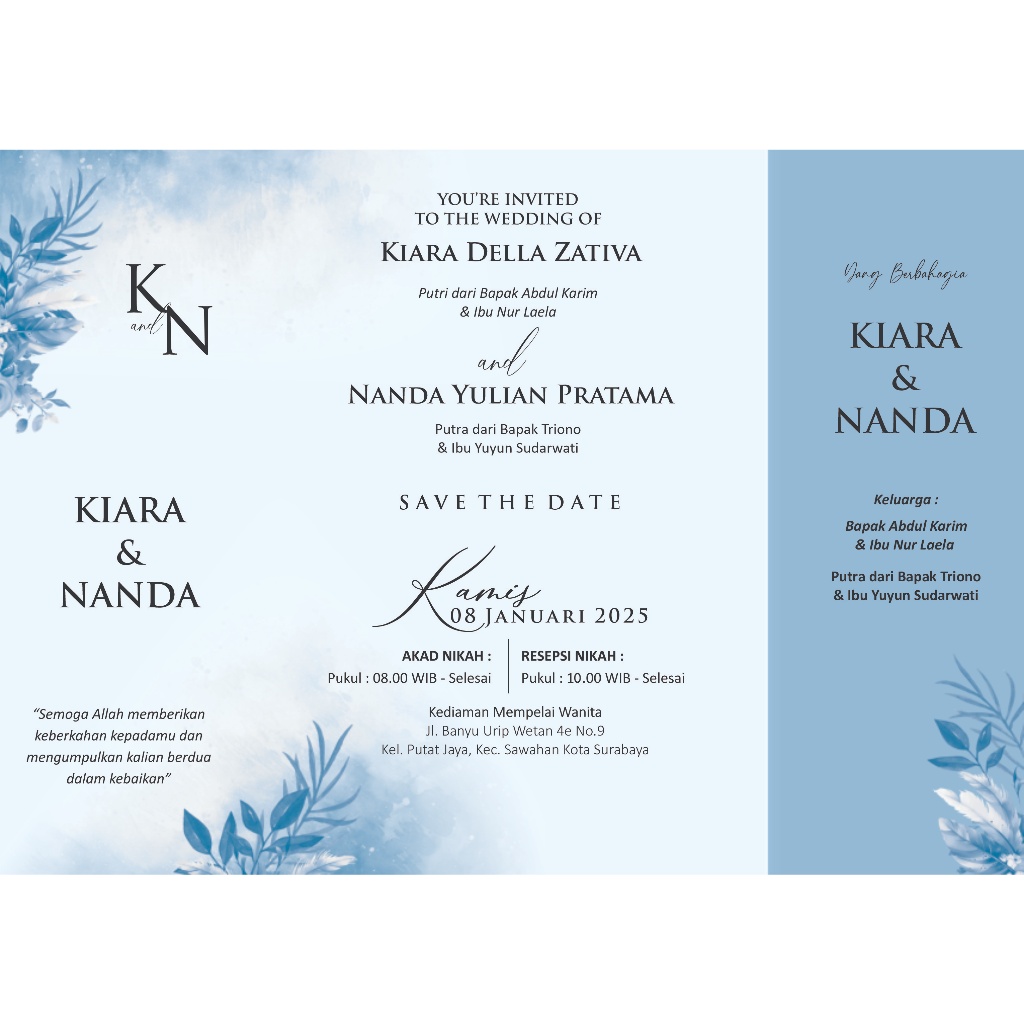 CETAK UNDANGAN KASIH 11