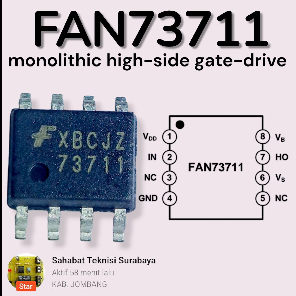 FAN73711 IC 73711 SOP8 driver gate IC