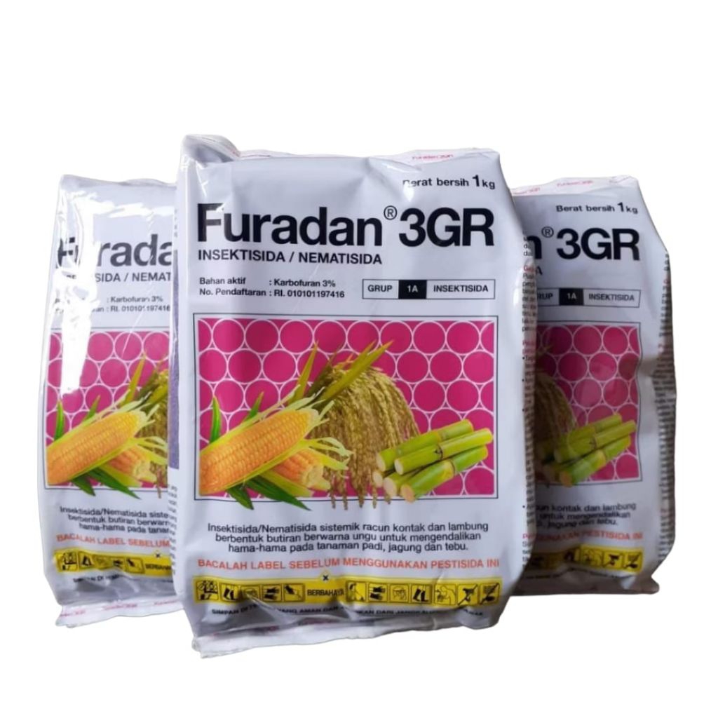 Furadan 3GR 1Kg Insektisida Nematisida 1 kg Puradan Hama Kemasan Asli