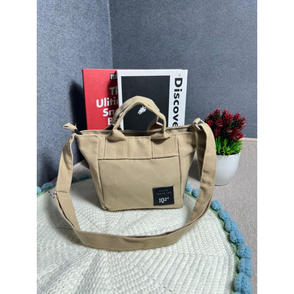 Sling bag Tas Selempang mini tas Kanvas hari hari tas kerja handbag wanita