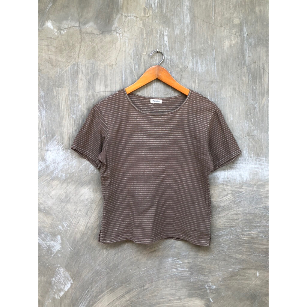 Issey Miyake Plantation Stripe T-shirt