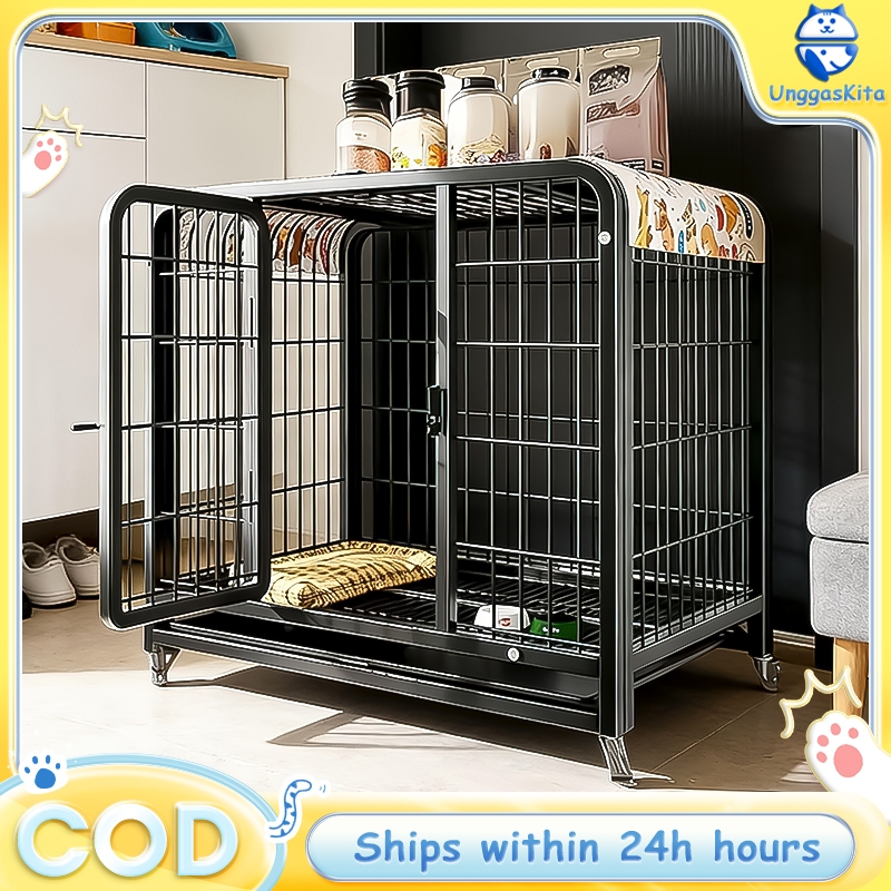 Kandang anjing Besar Rangka Hollow Kualitas Export Sangat Kuat dan Stabil untuk Anjing Besar