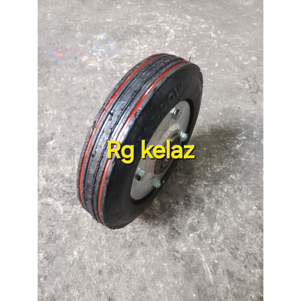 RODA TROLI BARANG 300KG TROLLEY GEROBAK DORONG BAN KARET
