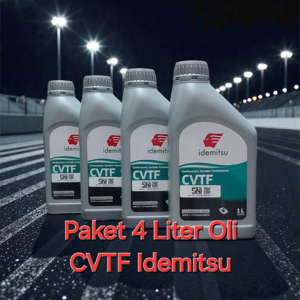 Paket 4 Liter Oli CVTF Idemitsu (4 Botol/Liter)/ Oli Transmisi Automatic CVTF Idemitsu / Oli Matic C