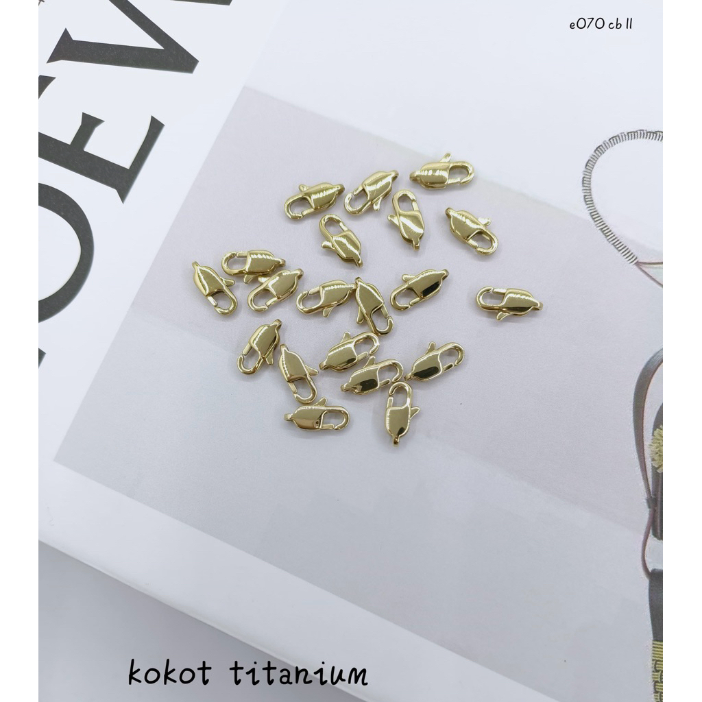 kokot lobster titanium gold kalung gelang satuan