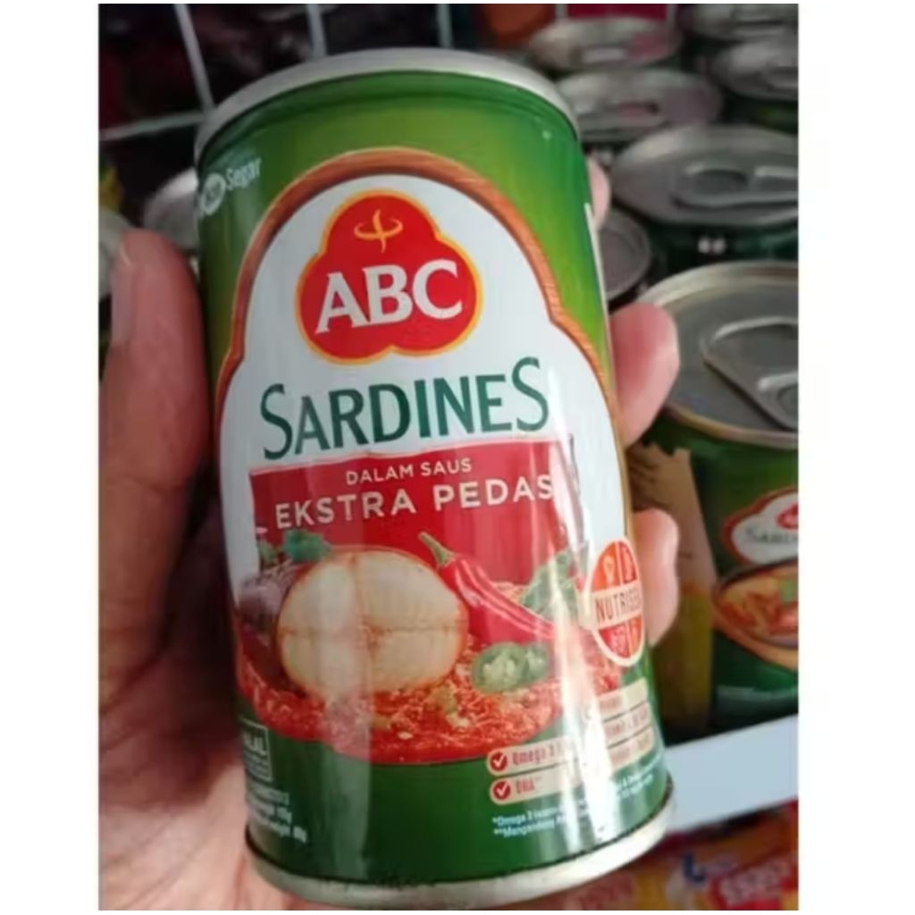 ABC sarden extra pedas 155gr/Sarden ABC extra pedas 155gr/Sarden ABC 155gr