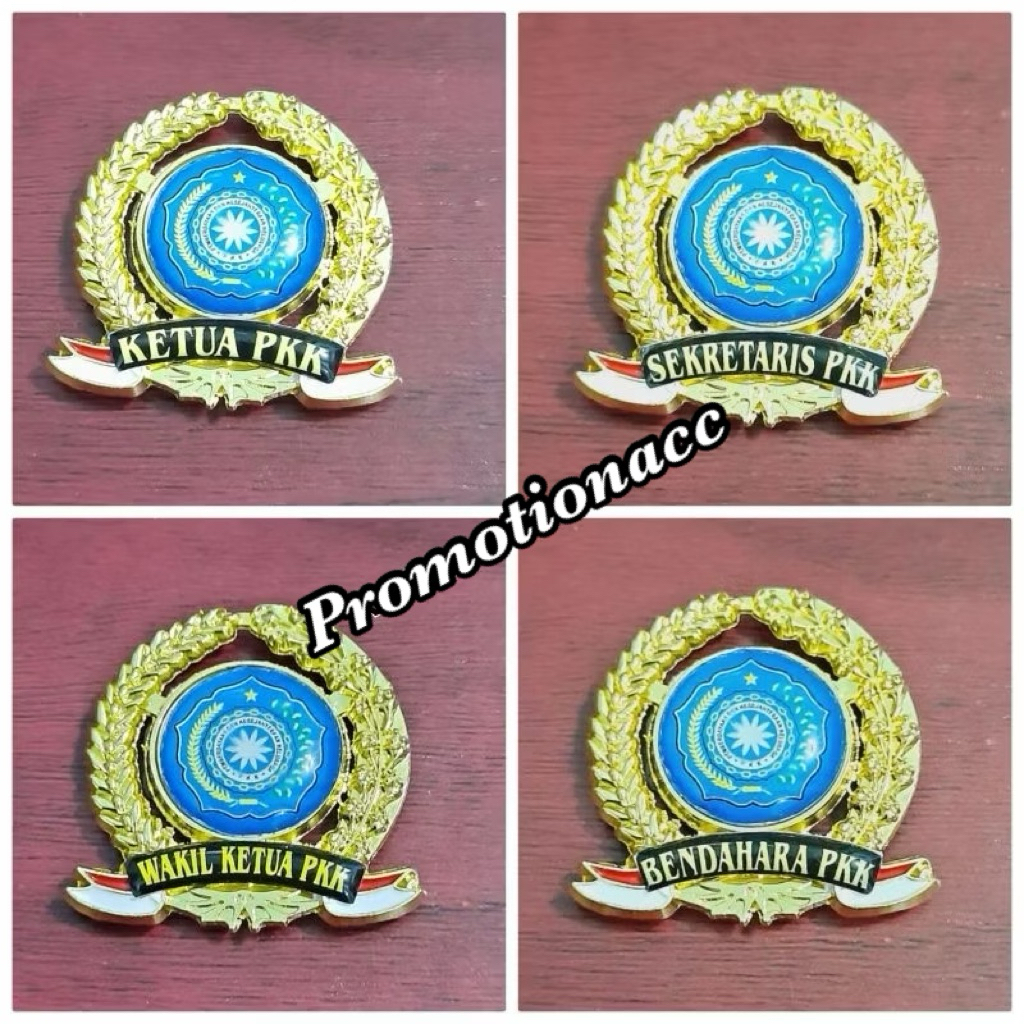 Pin PKK Model Padi Kapas Pin Bros Bross Padi Kapas Logo PKK Ketua Wakil Ketua Sekretaris Anggota PKK