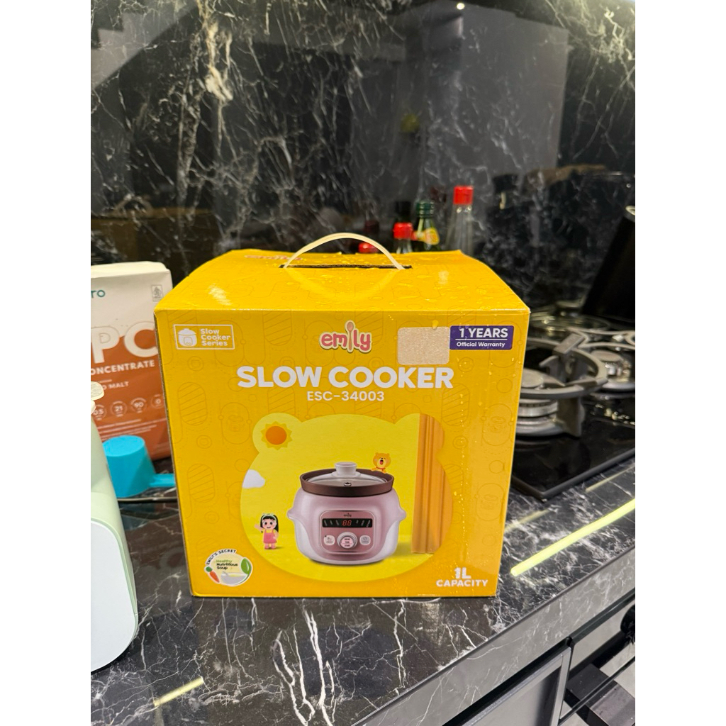 Emily Slow Cooker 1 Litre Claypot – Warna Pink (Preloved)