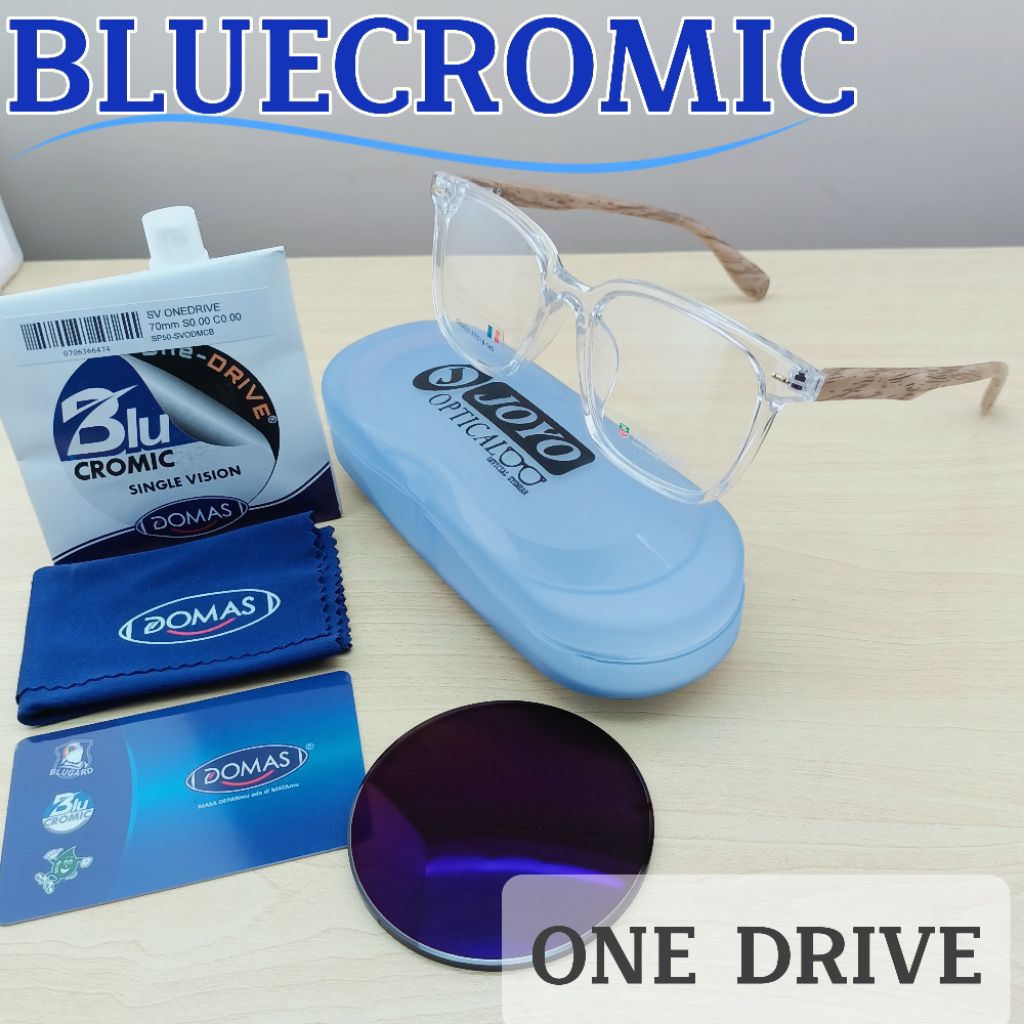 KACAMATA BLUECROMIC NIGHT DRIVE PRIA [ Photocromic BlueRay BLUECROMIC One DRIVE Domas Original]Frame