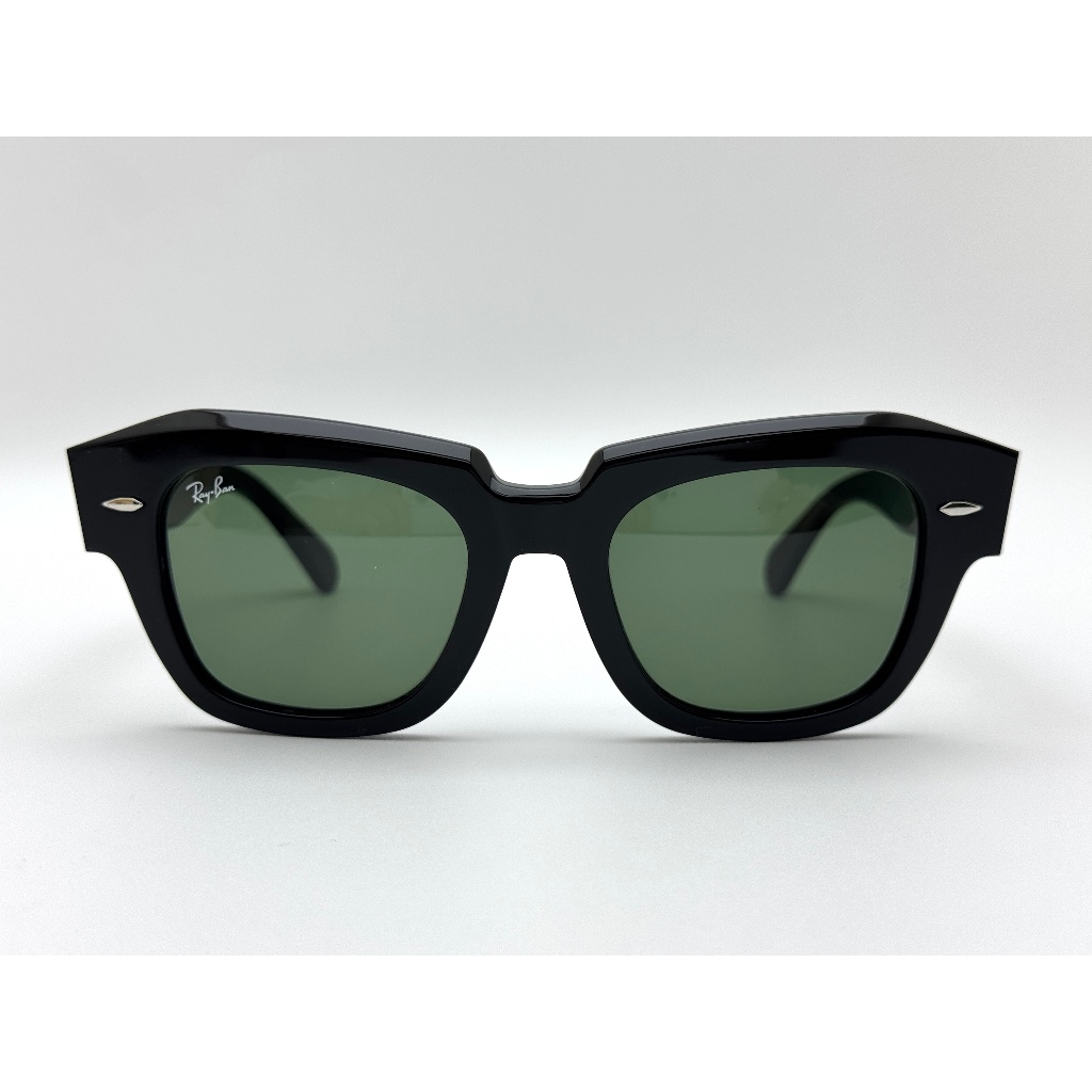 KACAMATA RAYBAN STATE STREET HITAM GLOSSY ORIGINAL