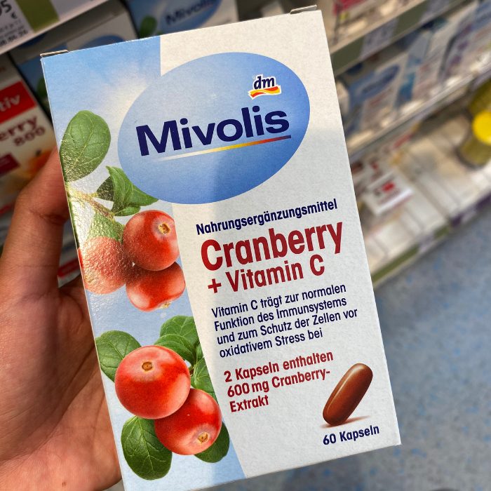 Mivolis Cranberry + Vitamin C Suplemen Kesehatan Asli Jerman