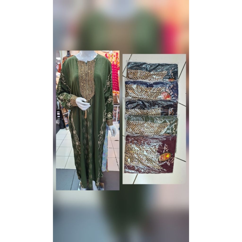 KAFTAN WANITA JUMBO KAFTAN RENDA LAFTAN RAYON SUPER KAFTAN BUSUI DASTER KALONG KAFTAN LD 160