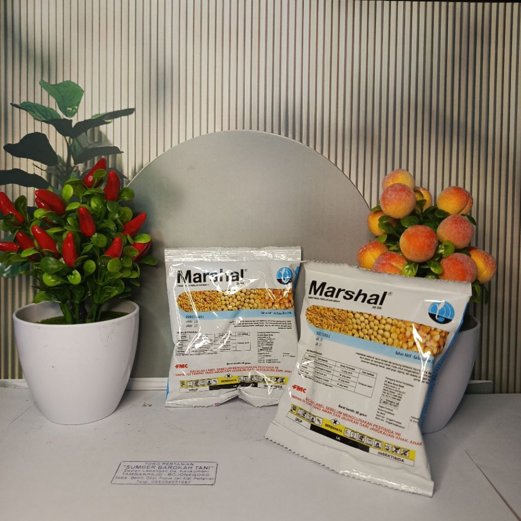 100 Gram Insektisida Marshal 25DS Bubuk - Efektif Sistemik, Pengendali Hama Padi