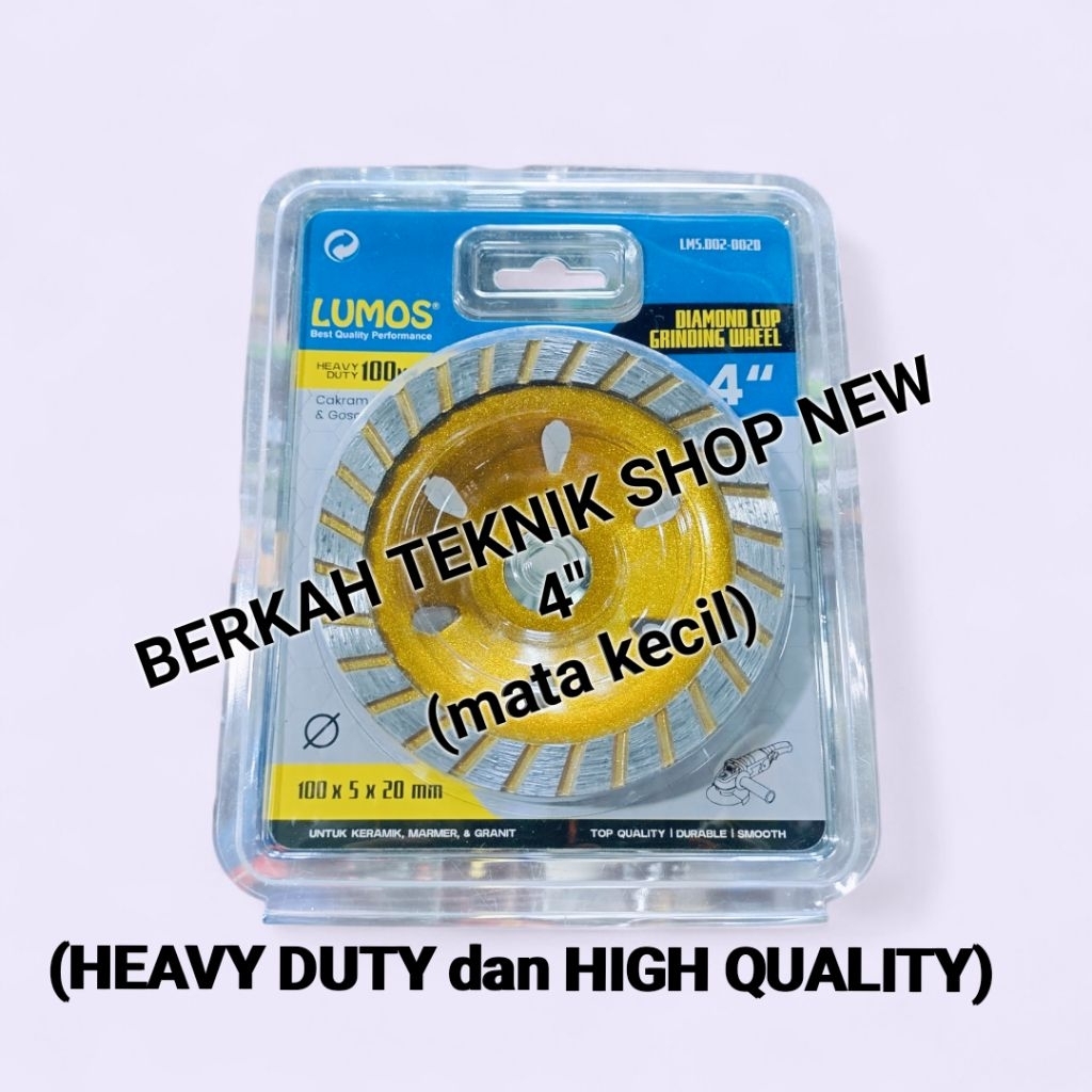 MATA GERINDA 4" (poles beton / tembok) (mata kecil) DIAMOND CUP GRINDING WHEEL poles amplas BETON TE