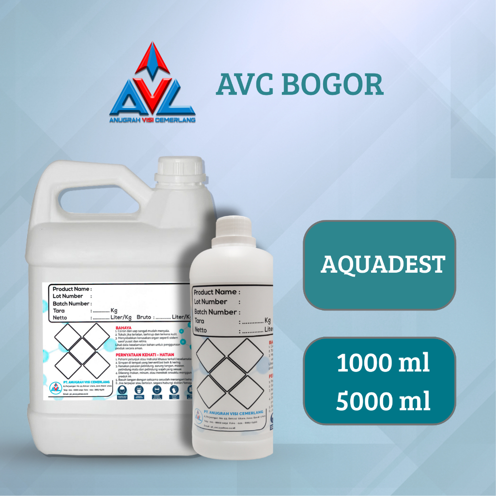 AQUADEST / AIR SULINGAN / AIR MURNI (H2O) - 1000 - 5000 ML