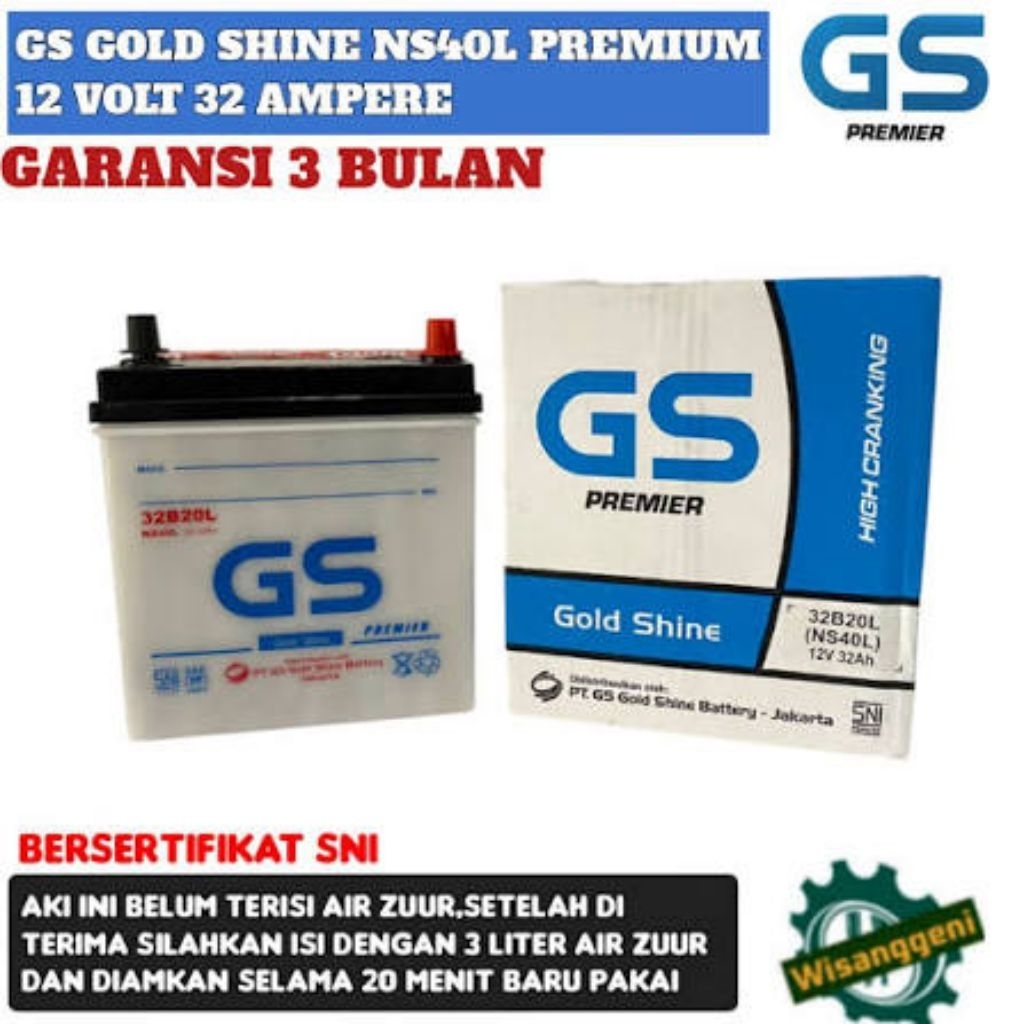 aki gs astra premium 32b20r(ns40) 12vol 32amper