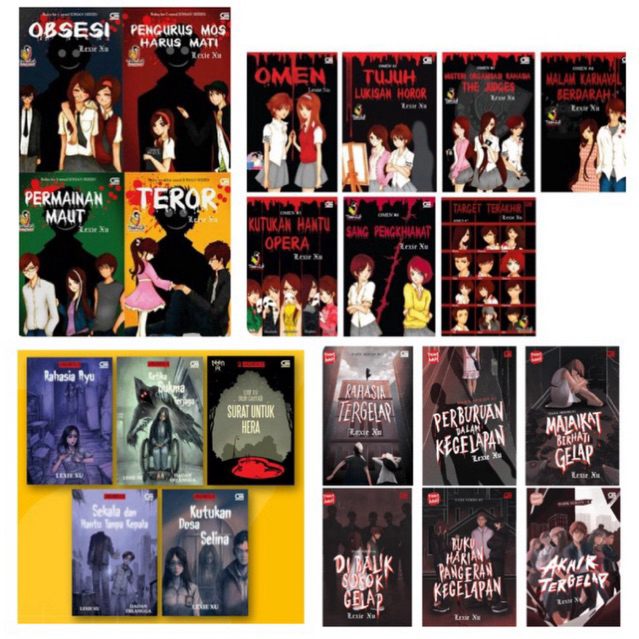 ORIGINAL GRAMEDIA Novel Misteri / thriller LEXIE XU Dark Series / teenlit horor / omen / johan serie