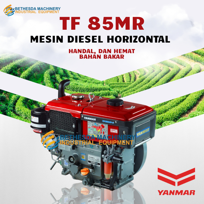 Diesel Yanmar 8.5 HP Mesin Penggerak 8.5PK  Yanmar TF 85 R-di Radiator