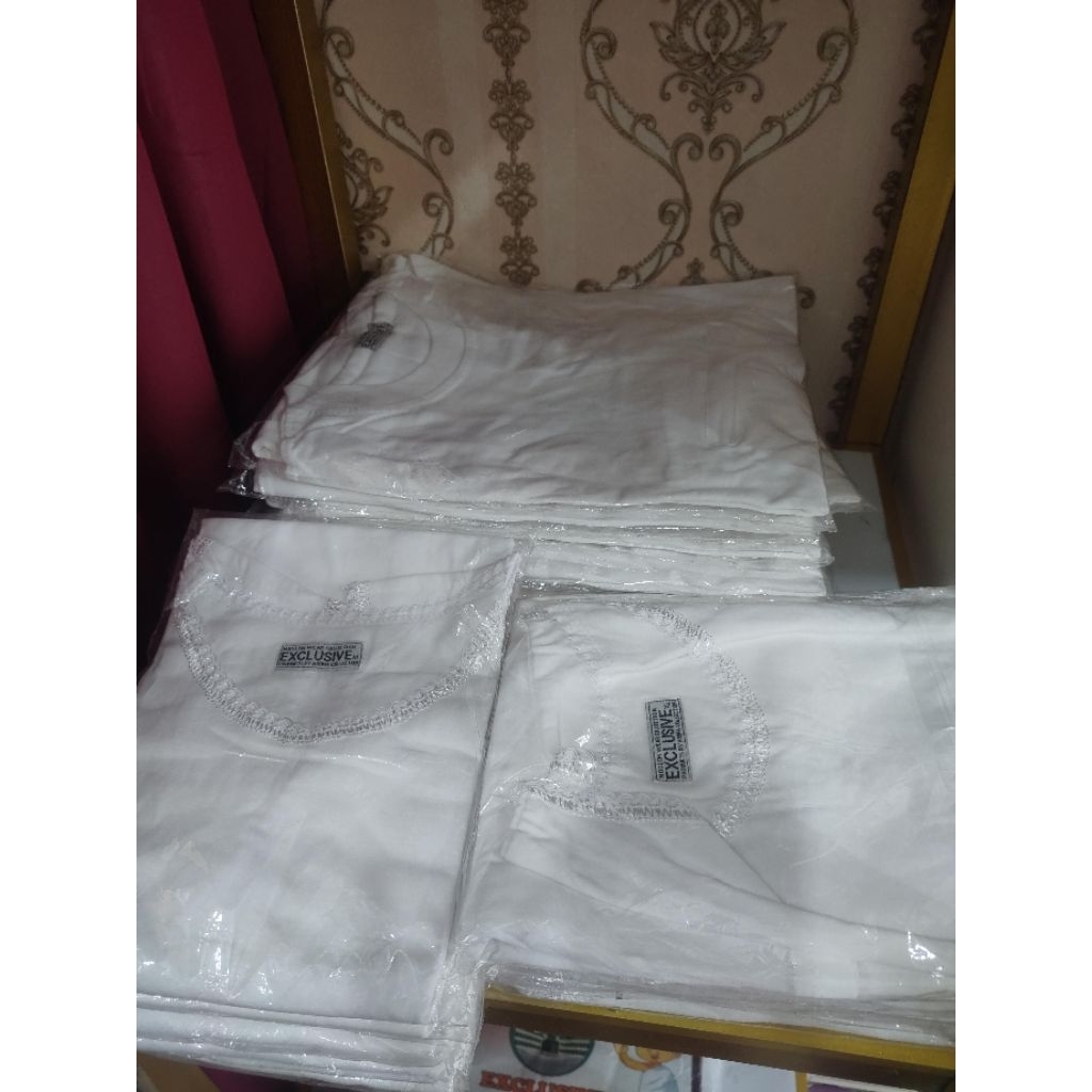 Baju Umroh Pria Kantong Tengah Premium | Dalaman Pria Saku Depan | Baju Haji Umroh Nyaman Adem