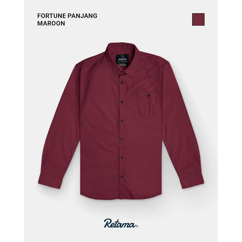 KEMEJA FORTUNE 309 PANJANG RETAMA